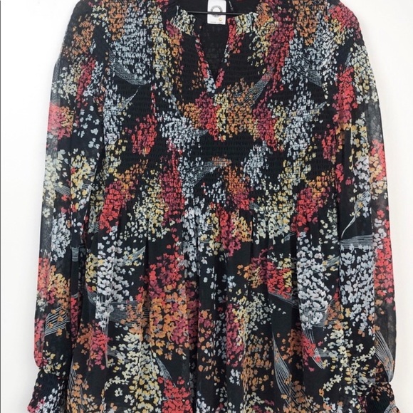 EUC Anthropologie Boho Smock Blouse Sz. M - Picture 4 of 5